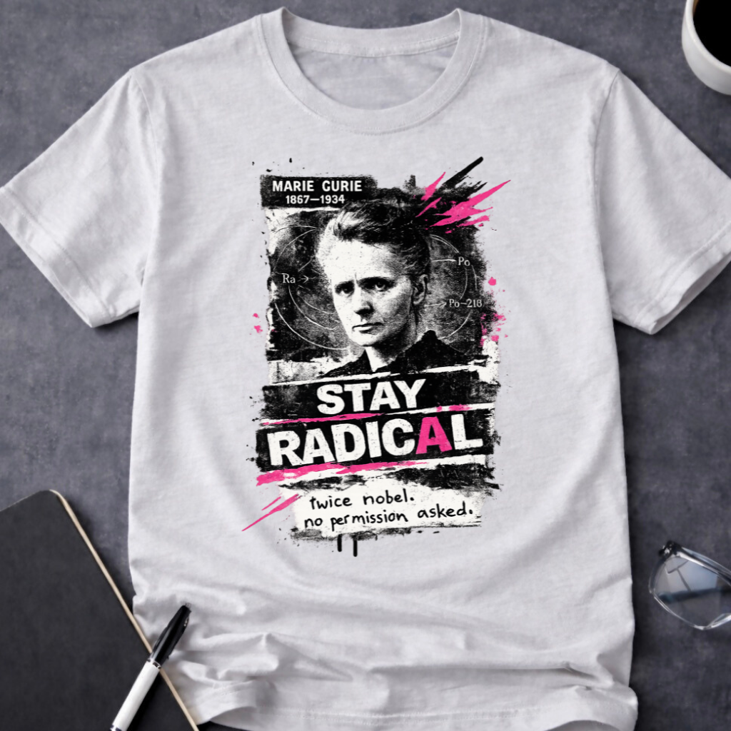 Marie Curie Stay Radical T-Shirt