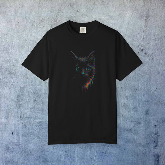 Glitchy Cat Face T-Shirt