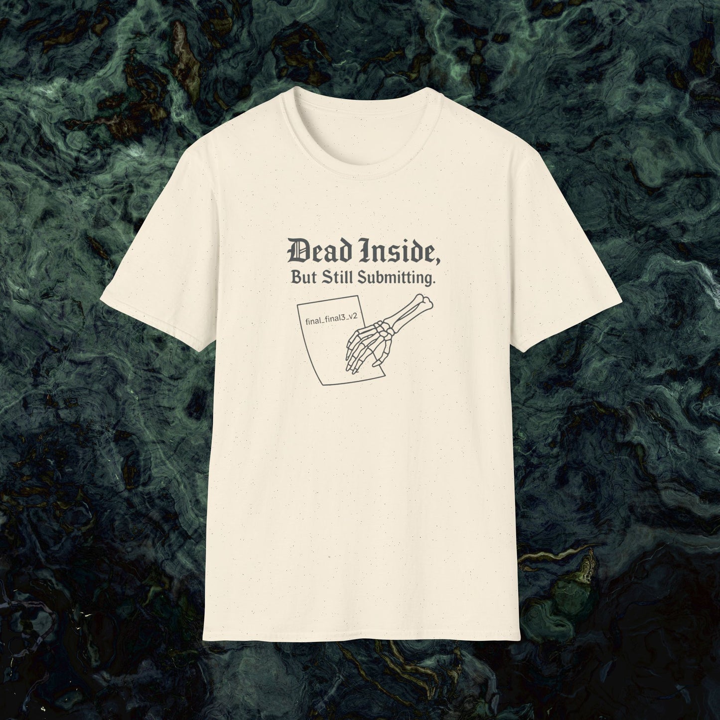 Dead Inside Thesis Writing T-Shirt