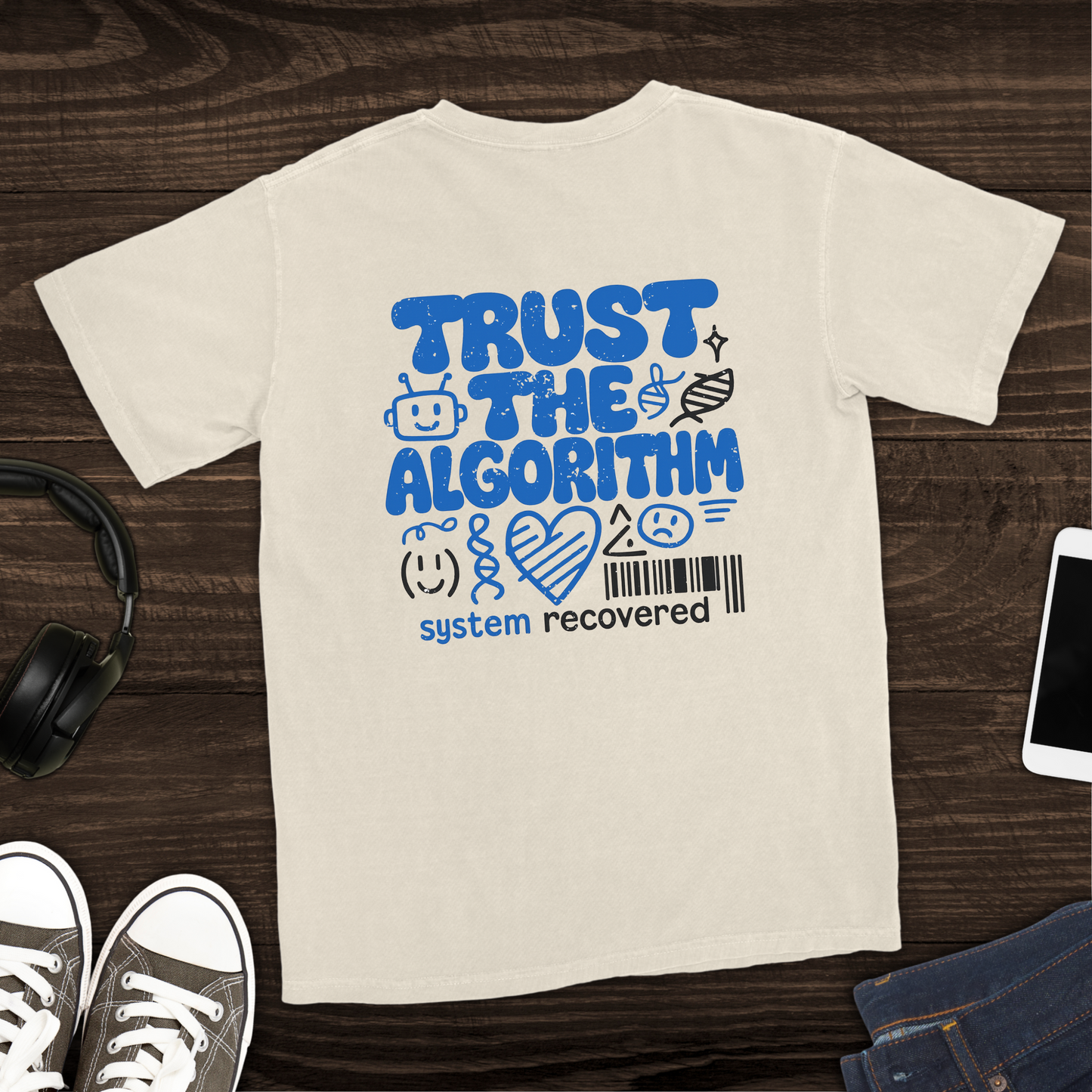 Trust the Algorithm T-Shirt [Back Graphic]
