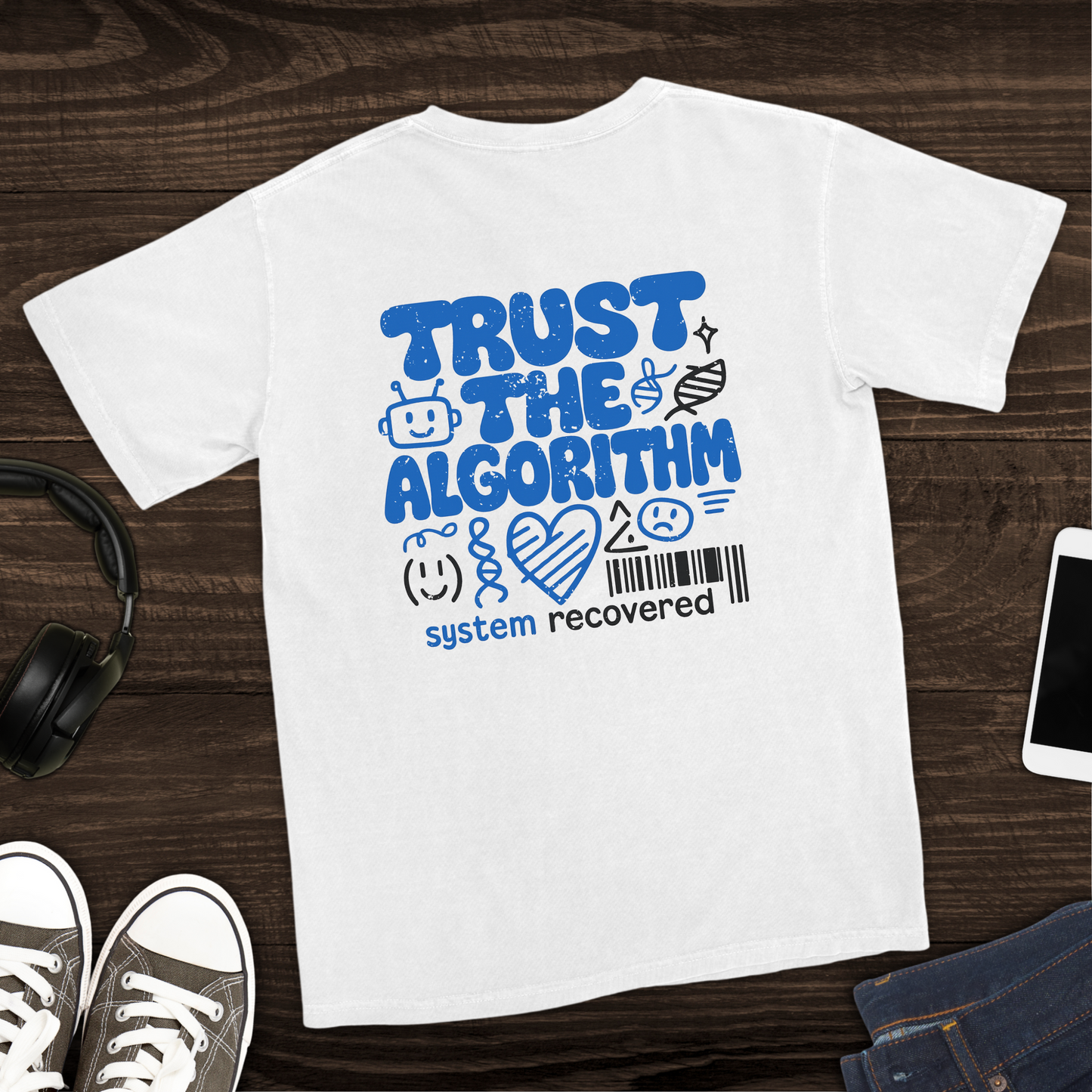 Trust the Algorithm T-Shirt [Back Graphic]