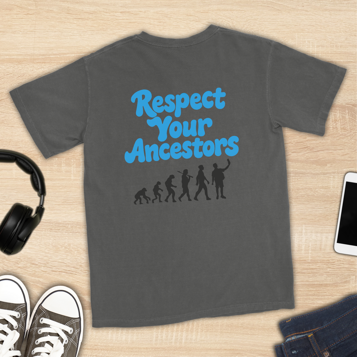 Respect Your Ancestors T-Shirt [Back Graphic]