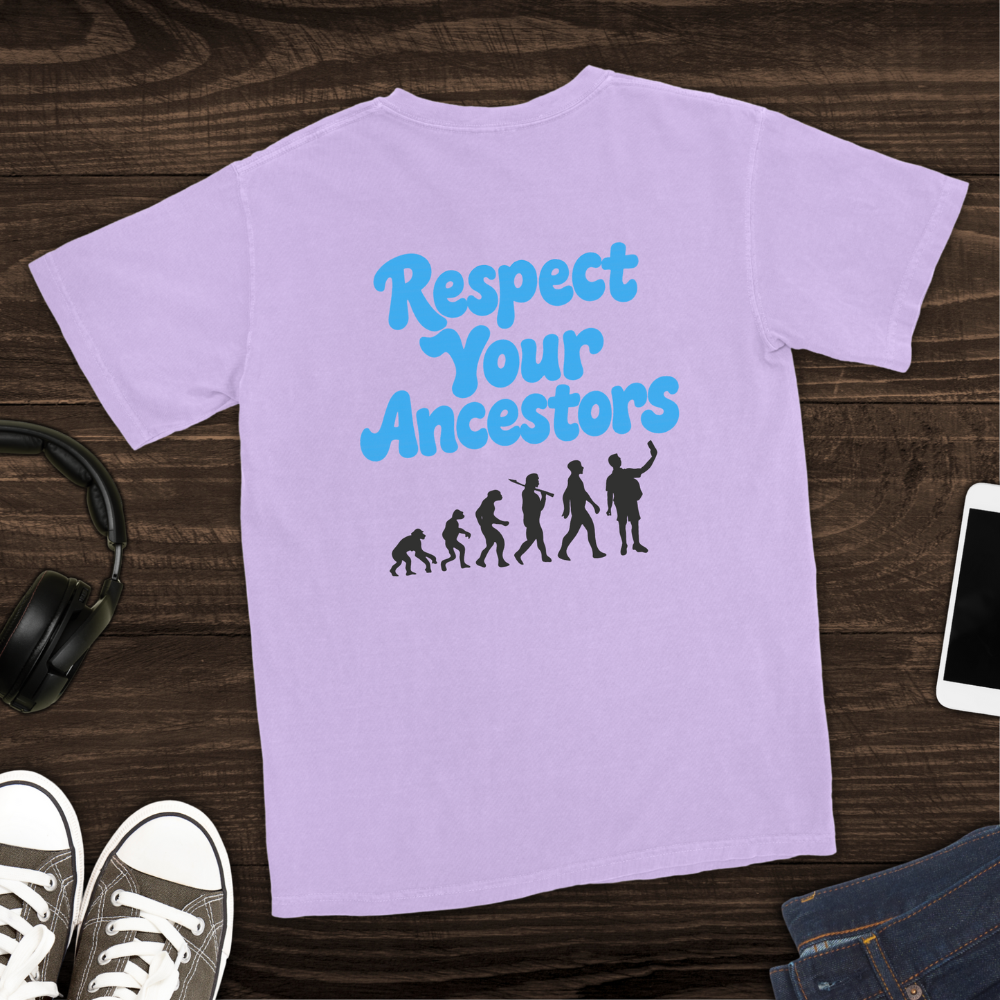 Respect Your Ancestors T-Shirt [Back Graphic]