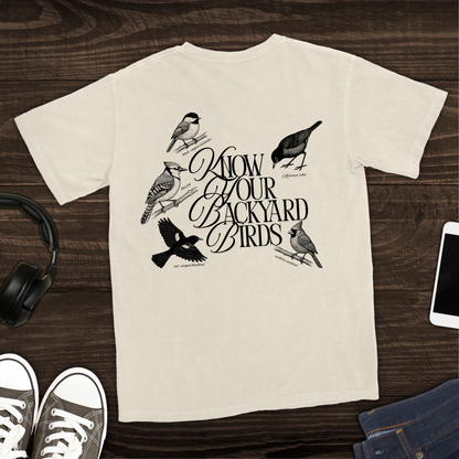 Backyard Birds T-Shirt [Back Graphic]