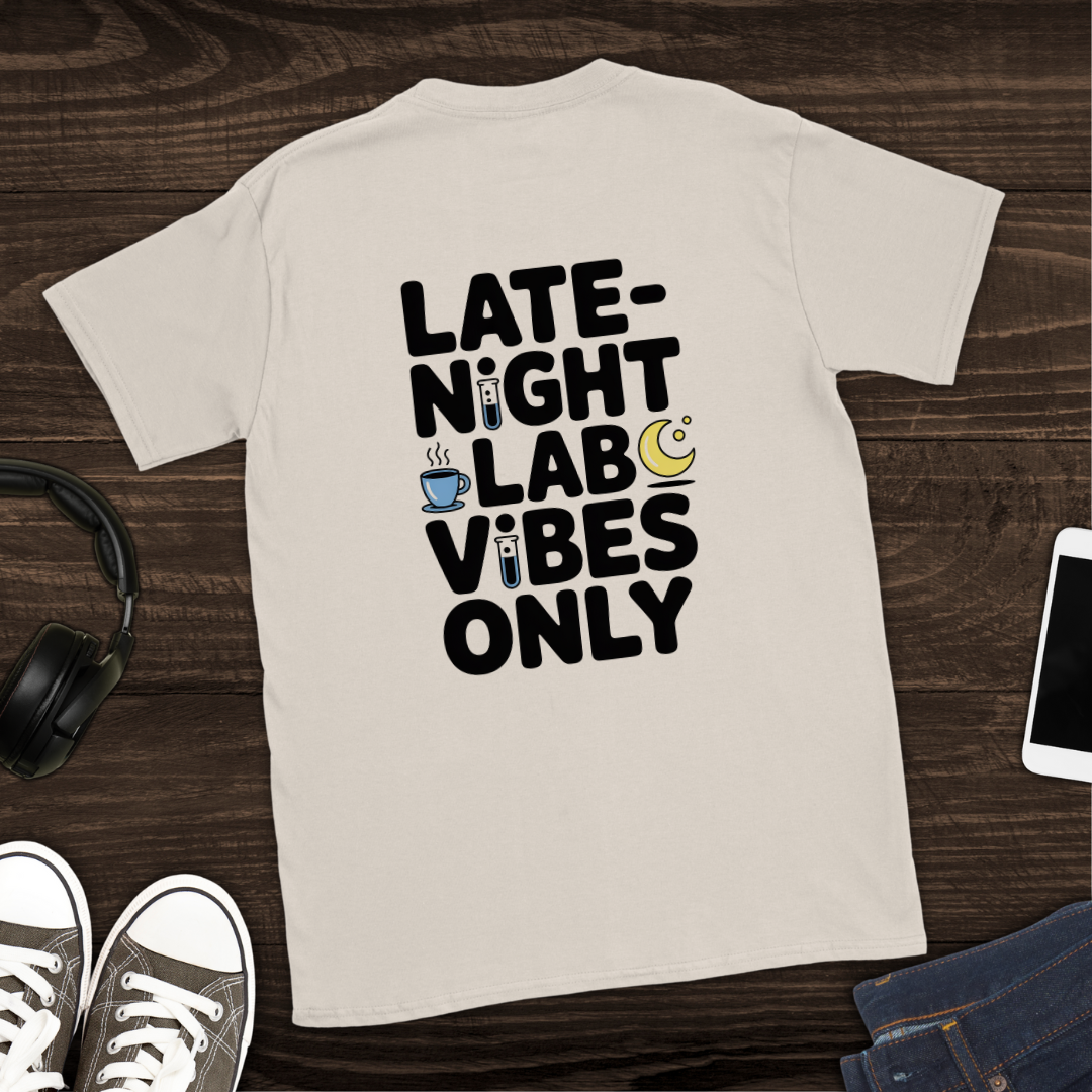 Late-Night Lab Vibes T-Shirt [Back Graphic]