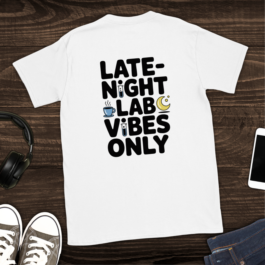 Late-Night Lab Vibes T-Shirt [Back Graphic]