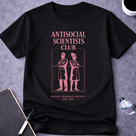 Antisocial Scientists Club Pink T-Shirt