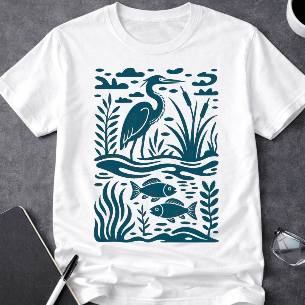 Heron & Fish