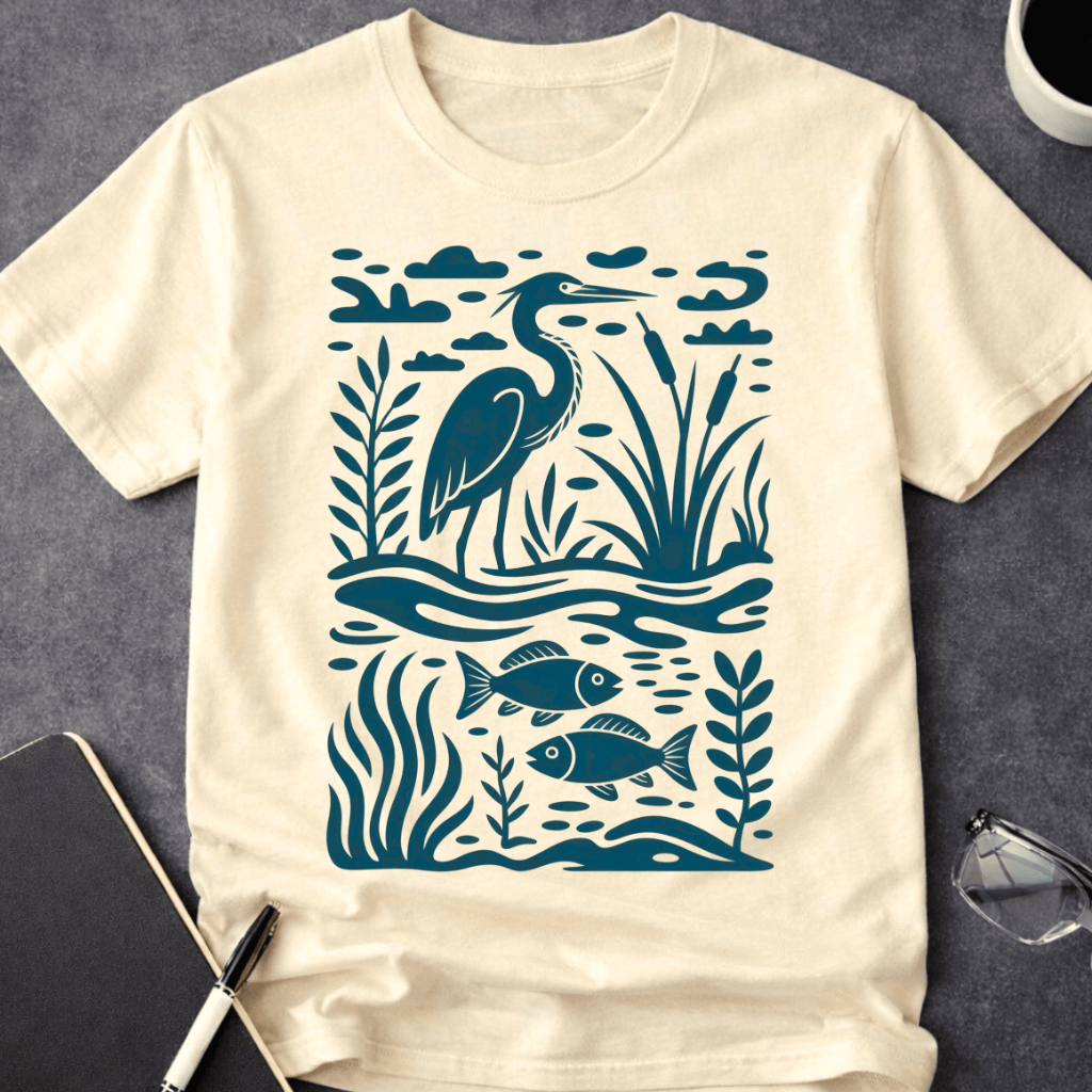 Heron & Fish