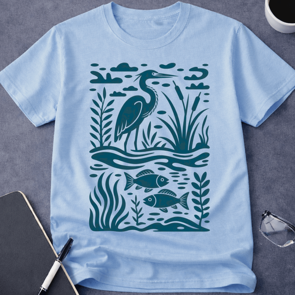 Heron & Fish
