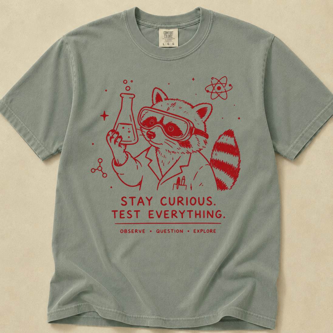Lab Raccoon | Premium Tee