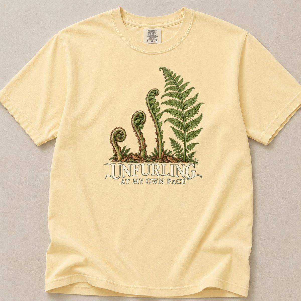 Unfurling at My Own Pace | Premium Tee