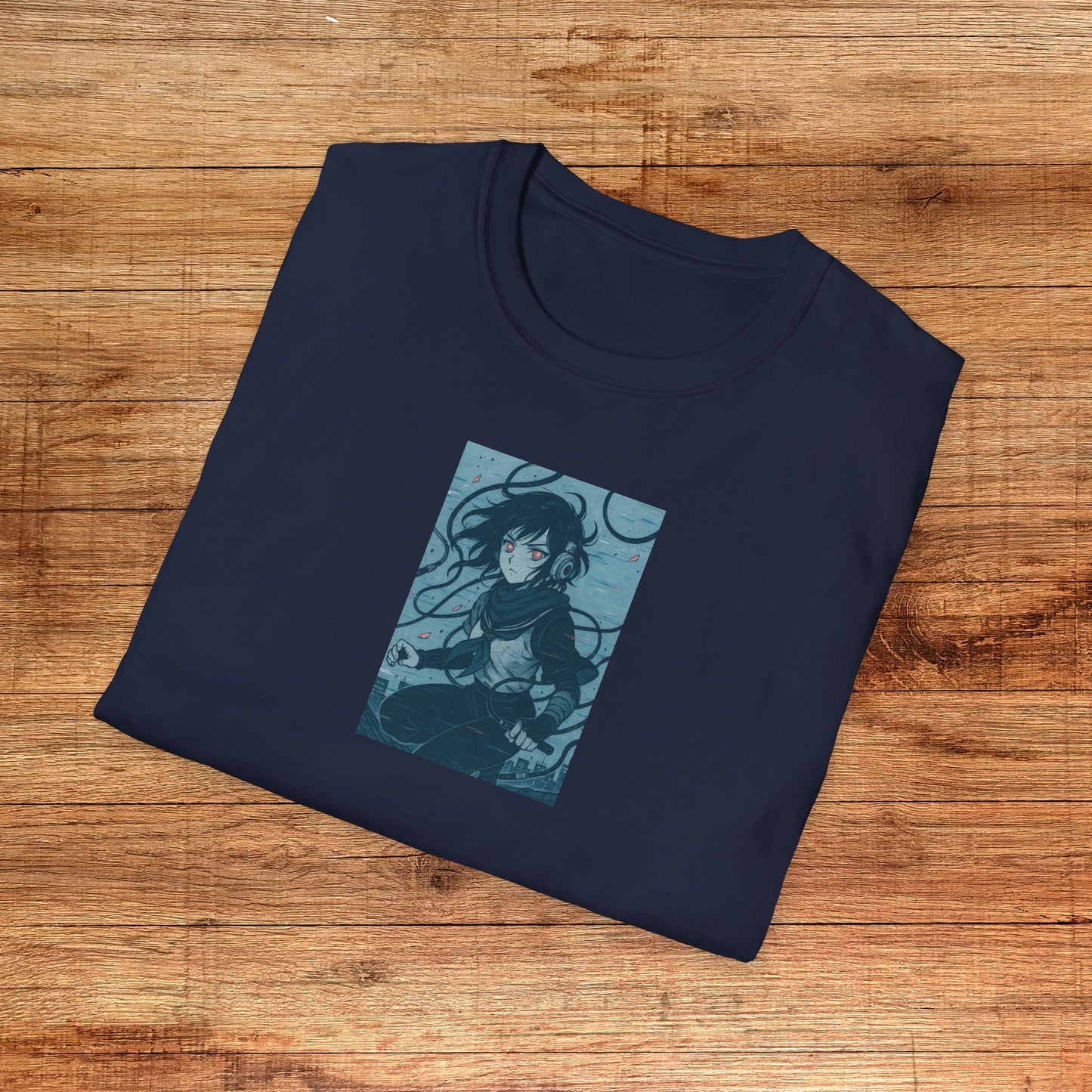 Wires Anime Girl T-Shirt