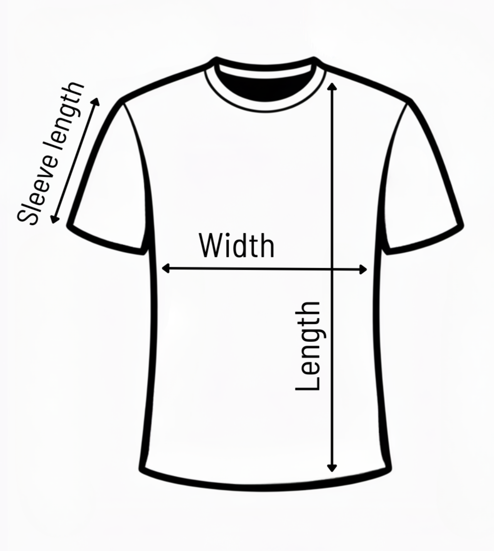 Shirt measurement diagram